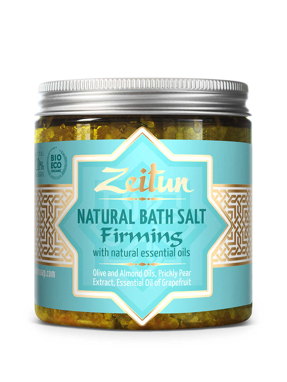 ZEITUN Ароматическая соль для ванн для подтяжки кожи с экстрактом опунции и маслом грейпфрута 250 мл