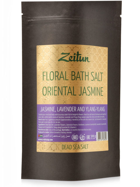 ZEITUN Цветочная соль для ванн "Экзотический жасмин"с жасмином