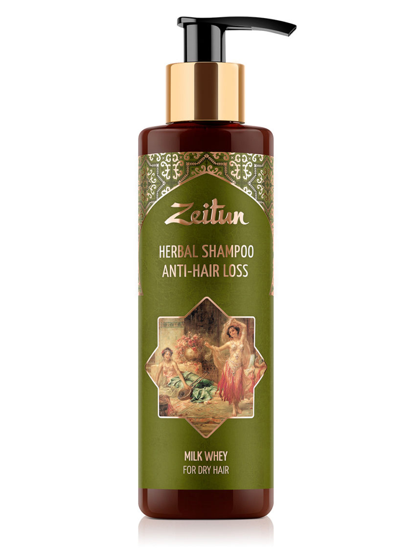 ZEITUN Фито-шампунь против выпадения волос с молочной сывороткой 200 мл