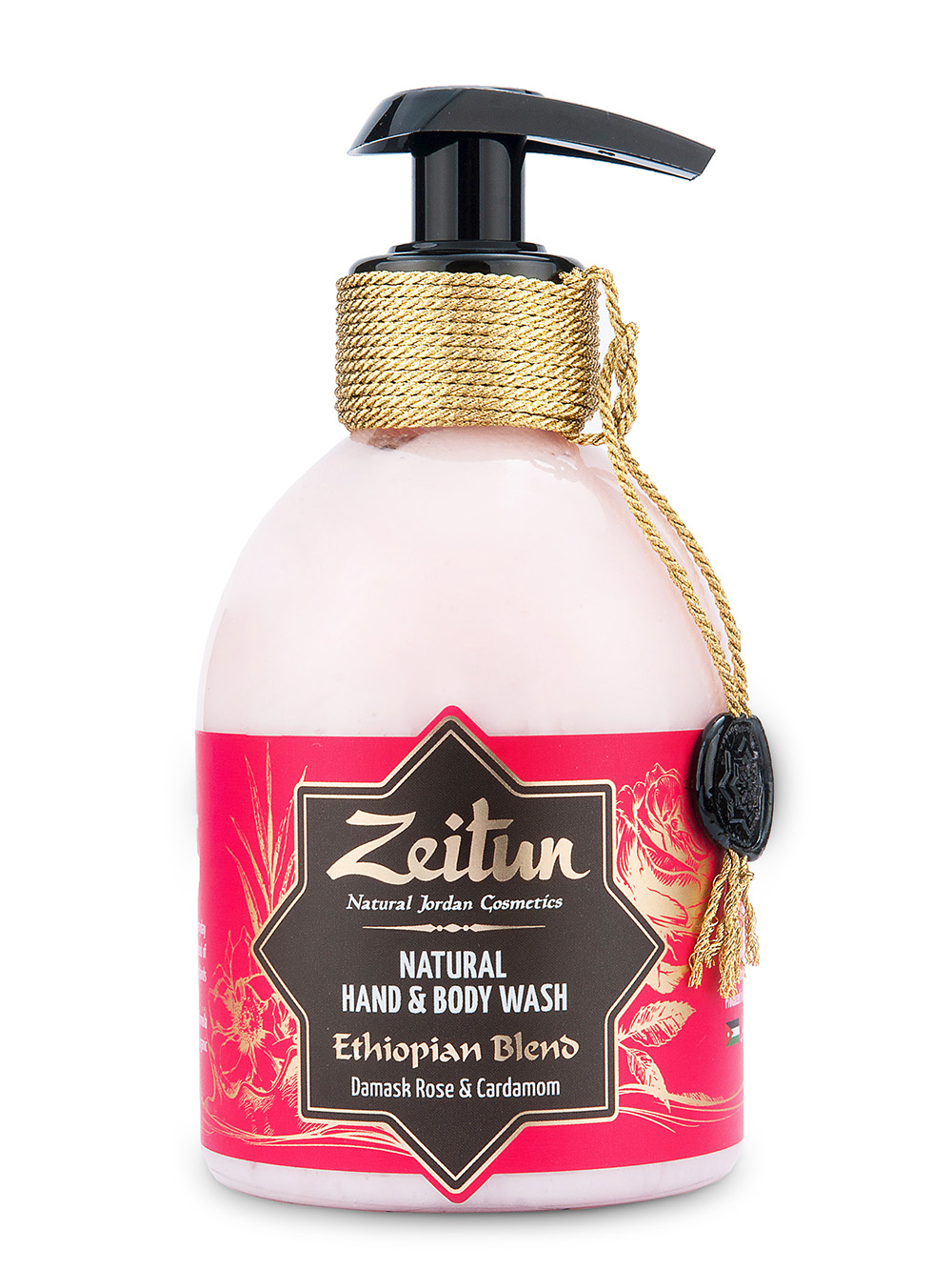 ZEITUN Крем-мыло для рук и тела "Эфиопский купаж": дамасская роза и кардамон 300 мл